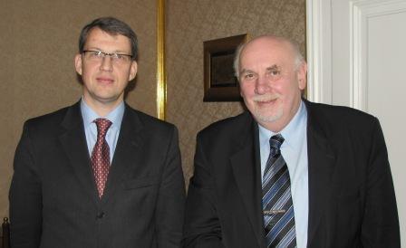 Návštěva nového velvyslance Lotyšské republiky 