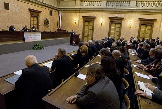 Auditorium posluchačů z řad odborné veřejnosti 